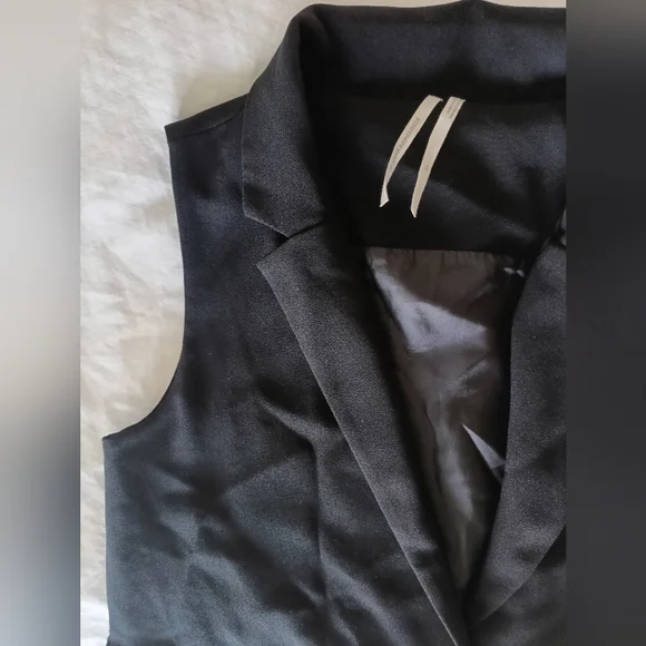 Anthropologie Mini Dress | Black Vest | Sleeveless Blazer | Size XS| - Picture 4 of 14